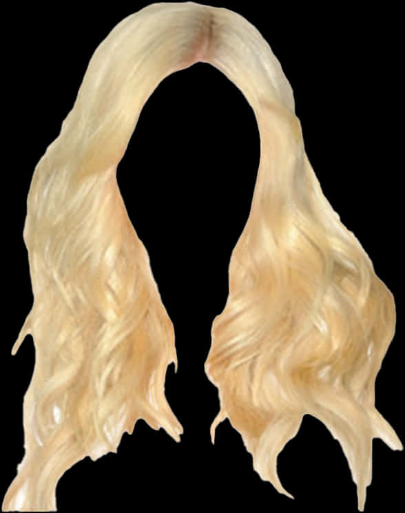 Blonde Wavy Hairpiece