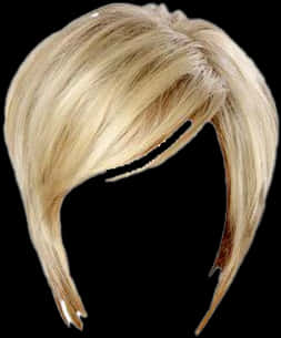 Blonde Wig Top View