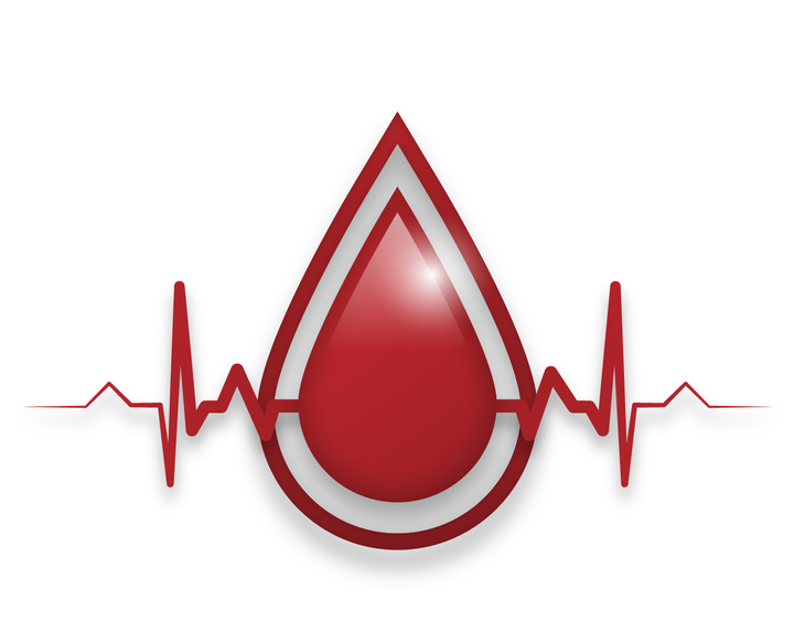 Blood Donation Heartbeat Icon