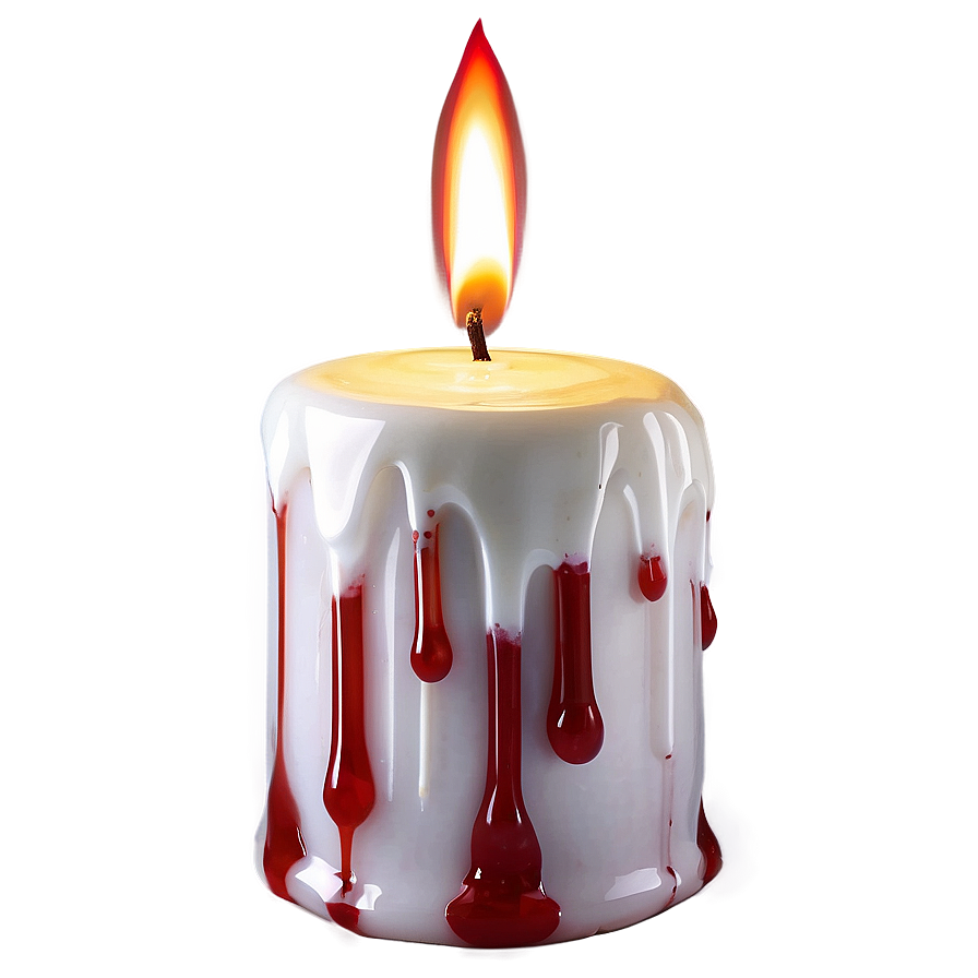 Blood Dripping Candle Png 05252024