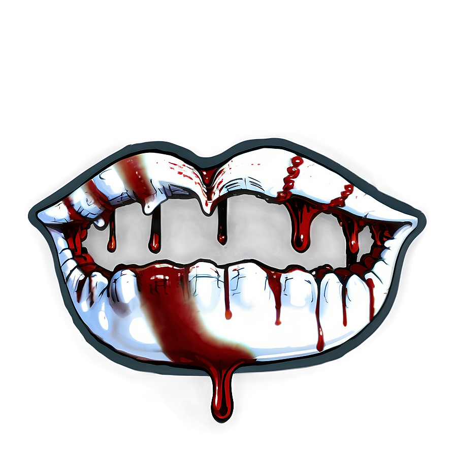 Blood Dripping Mouth Png Mgu64