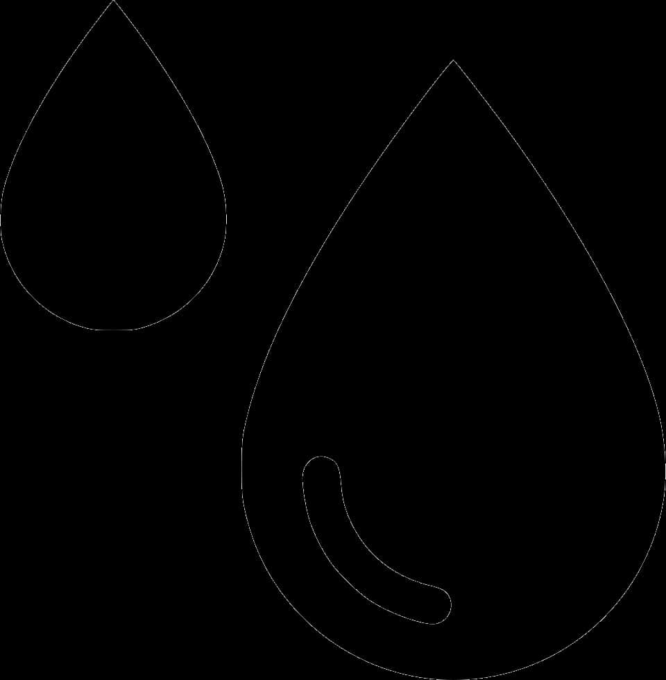 Blood Drop Outline Vector