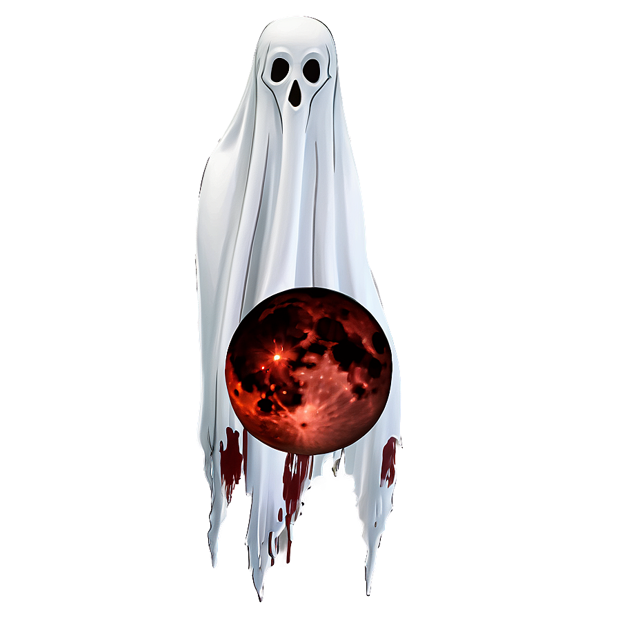 Blood Moon And Ghost Png 06112024