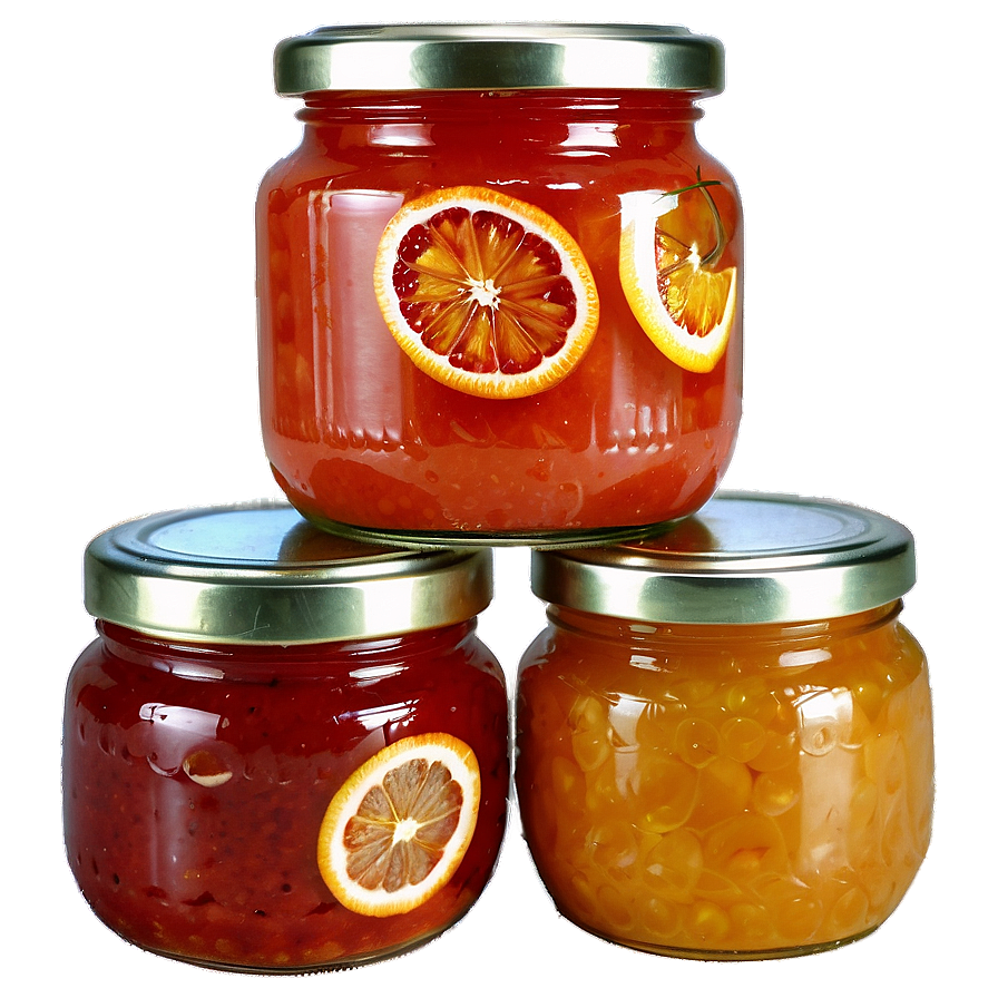 Blood Orange Marmalade Jar Png Yev