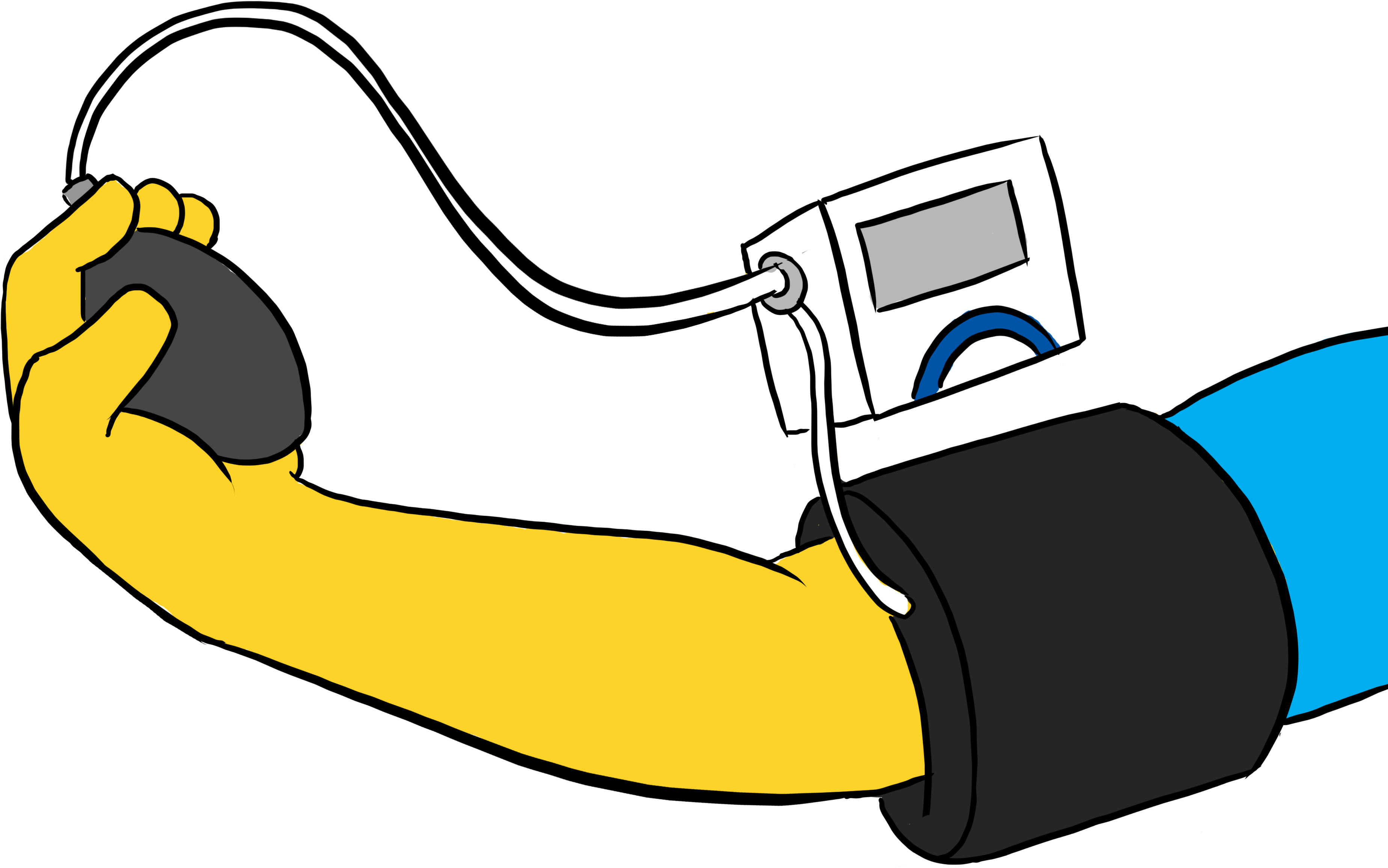 Blood Pressure Monitor Usage Illustration