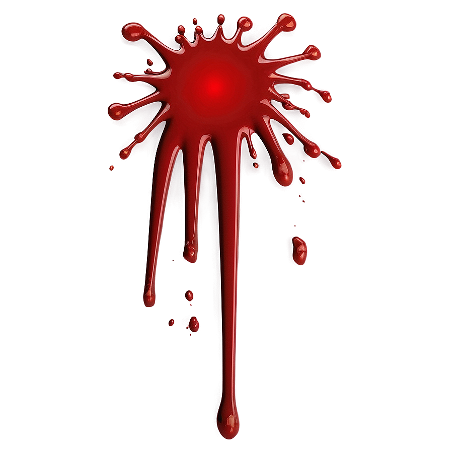 Blood Red Splat Design Png Ecs27