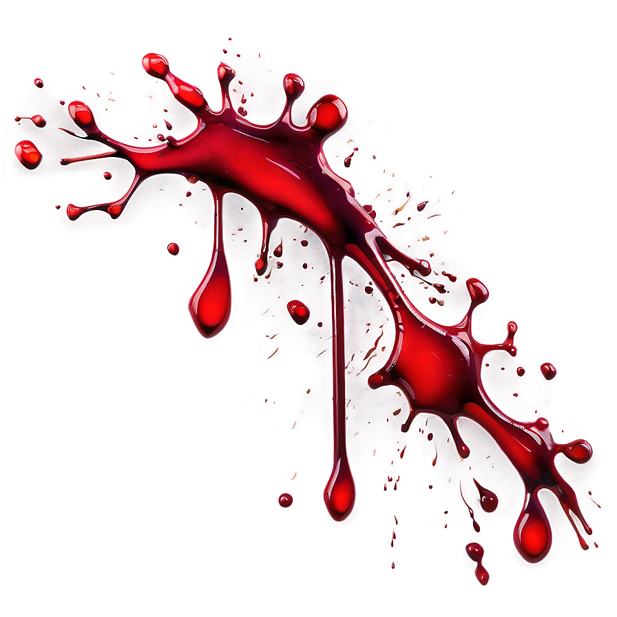 Blood Red Splat Design Png Msk20