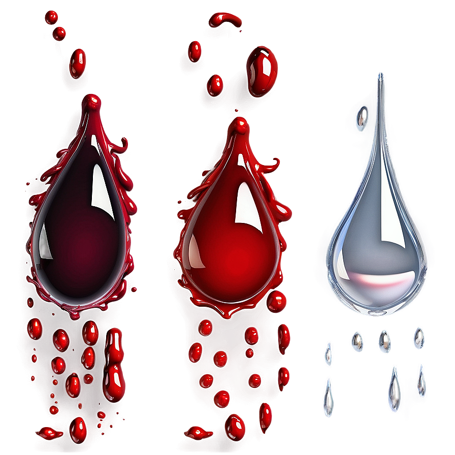 Blood Spatter Droplet Collection Png 06122024