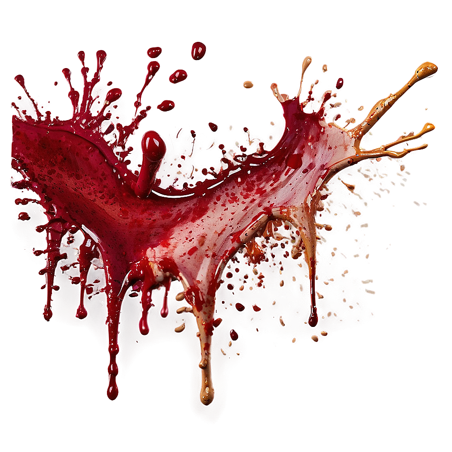 Blood Splatter Clipart Transparent 05262024