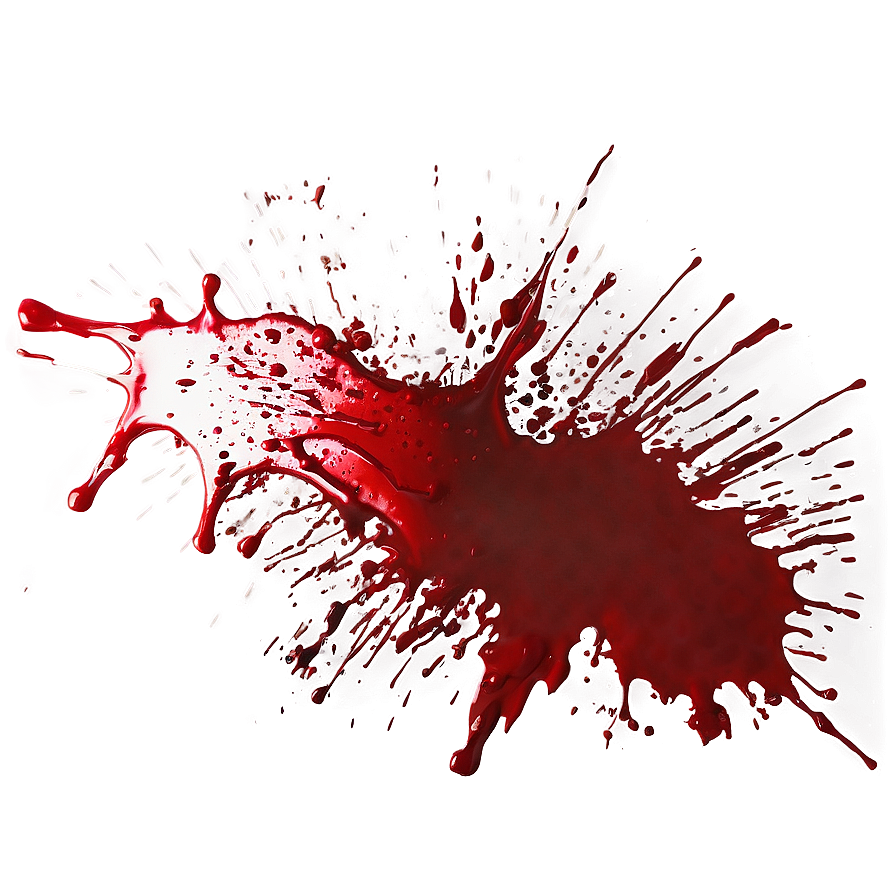 Blood Splatter Horror Png 16