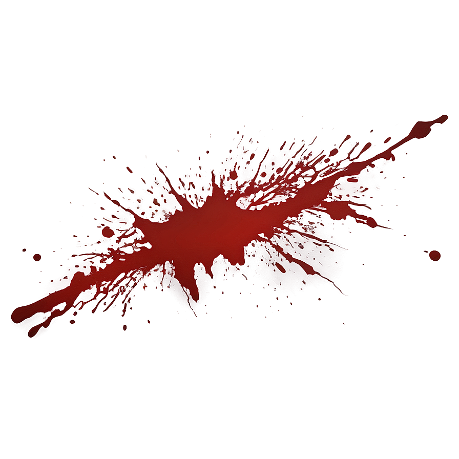 Blood Splatter Transparent Decoration Ymj52