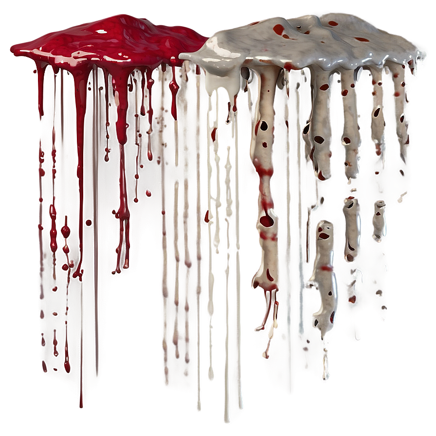 Blood Splatter Transparent For Halloween Dim14