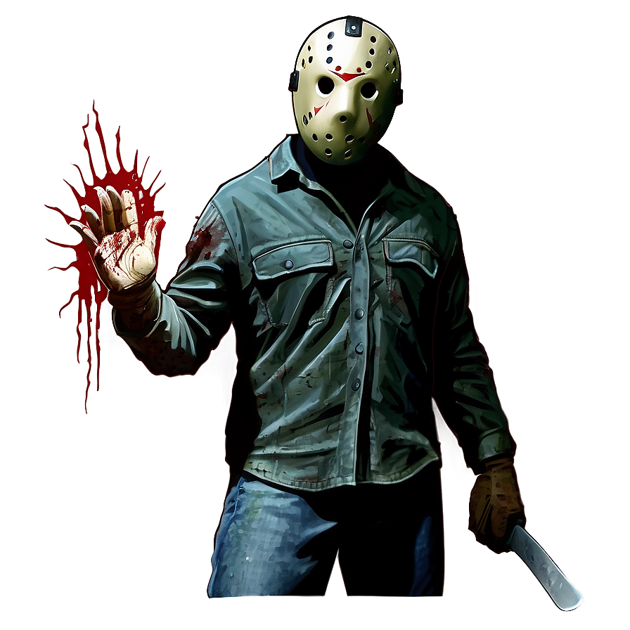 Bloody Jason Voorhees Png 05062024