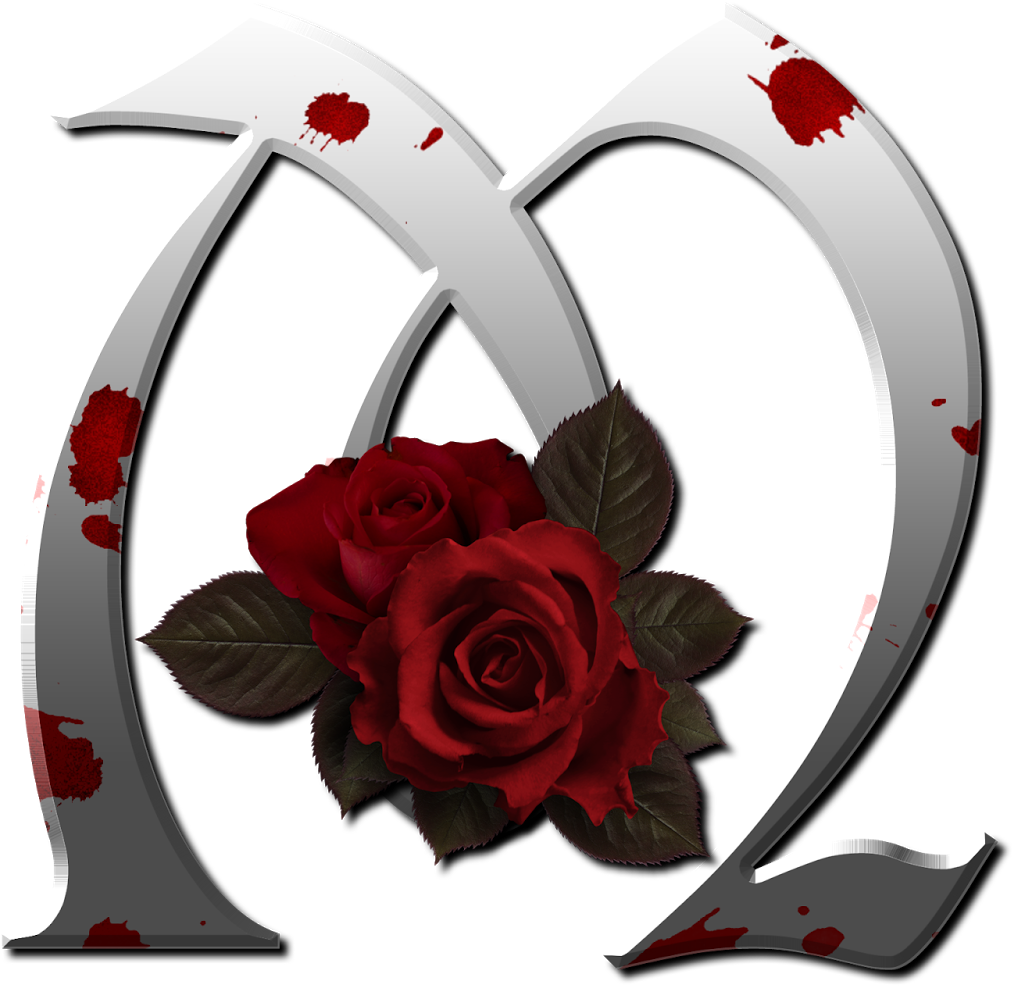 Bloody Rose Letter M