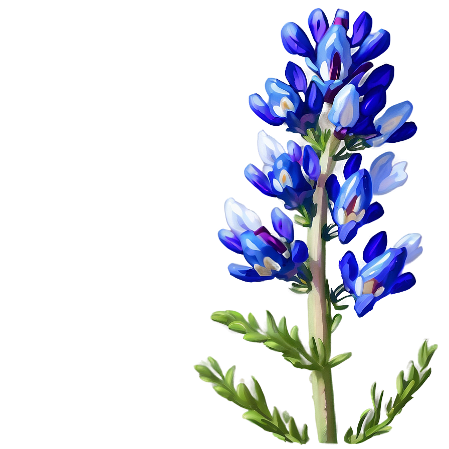 Blooming Bluebonnet Patch Png Fjt