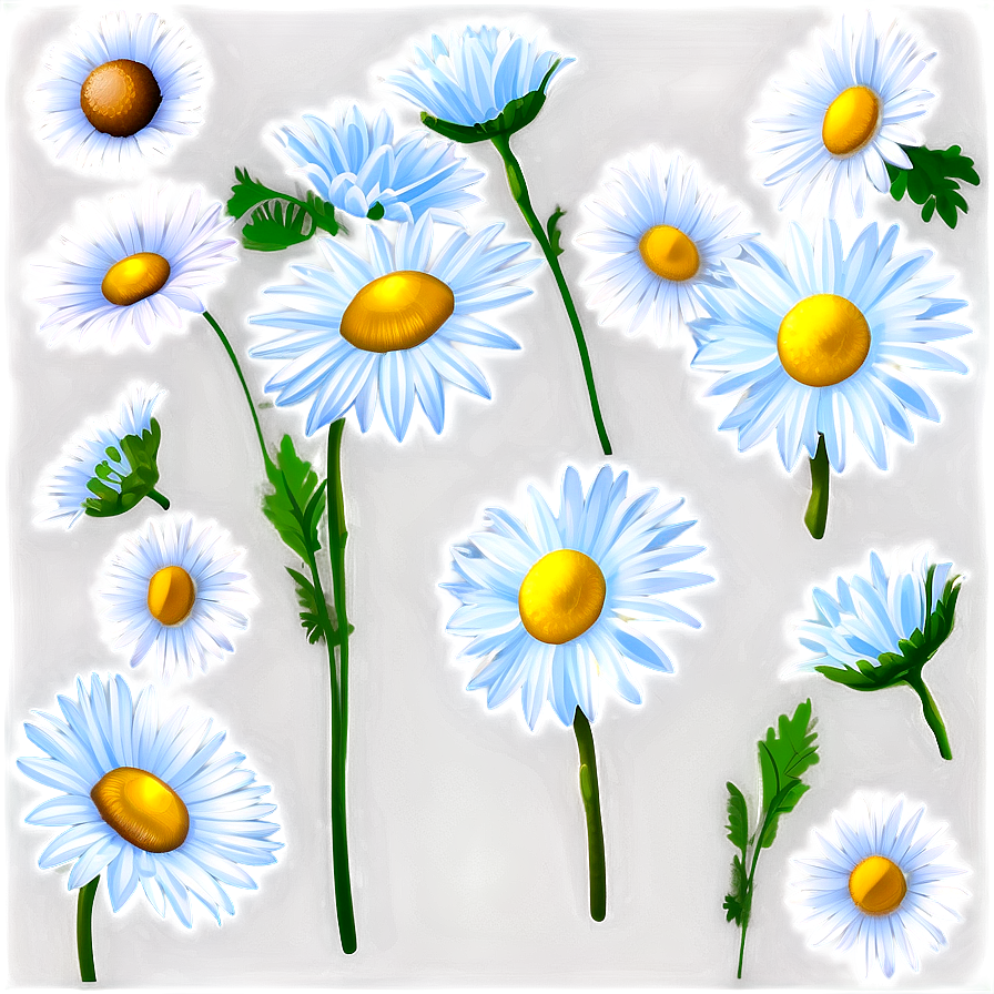 Blooming Daisies Meadow Png Yeu82