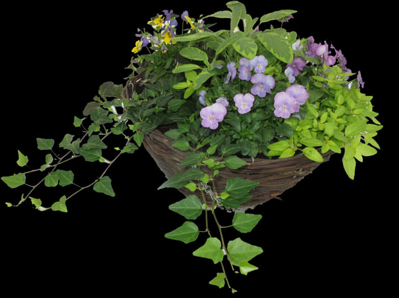 Blooming Hanging Basket Floral Display