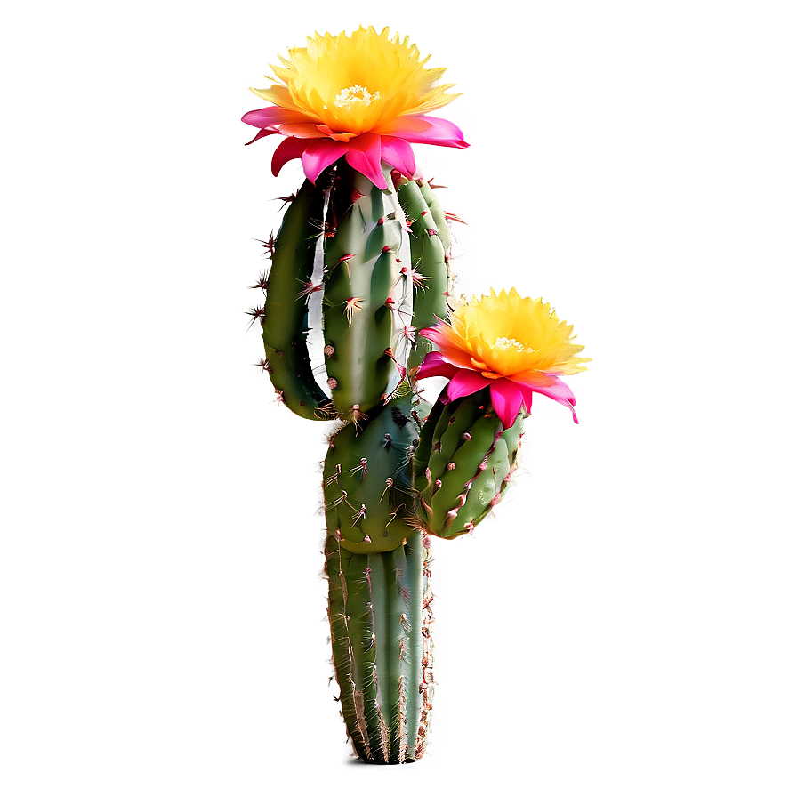 Blooming Mexican Cactus Flowers Png Mcn5