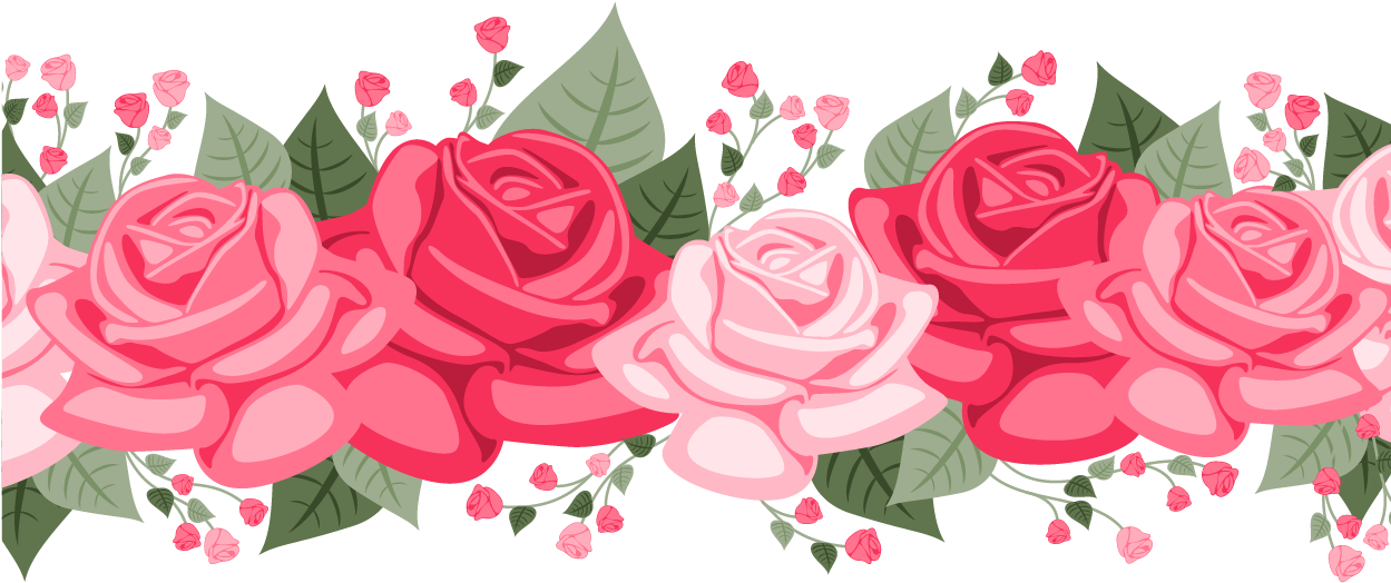 Blooming Roses Vector Banner