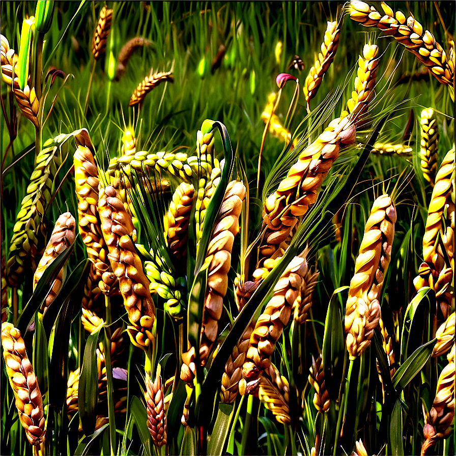 Blooming Wheat Field Spring Png 51