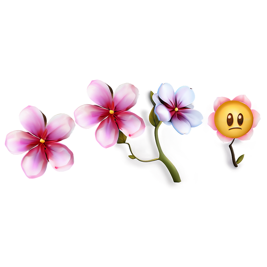 Blossom Emoji Png 06252024