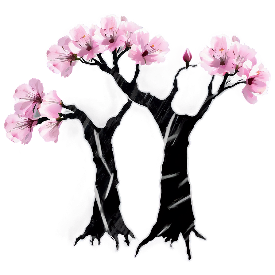 Blossom Silhouette Png Hhd