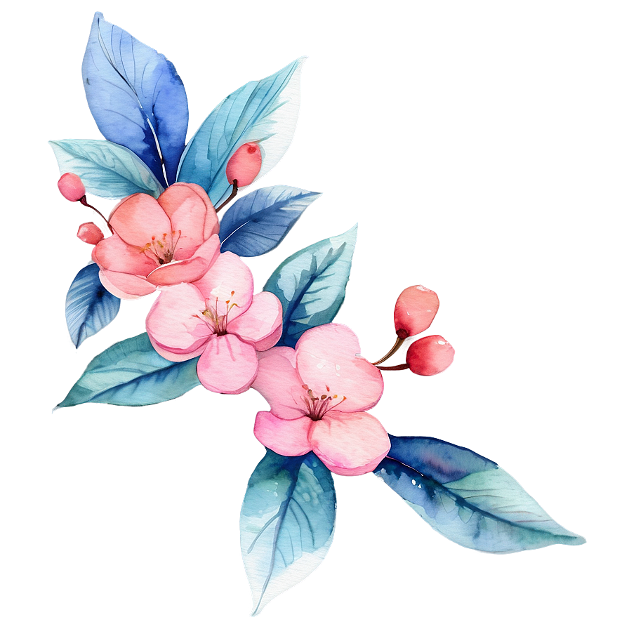 Blossom Watercolor Png 06252024