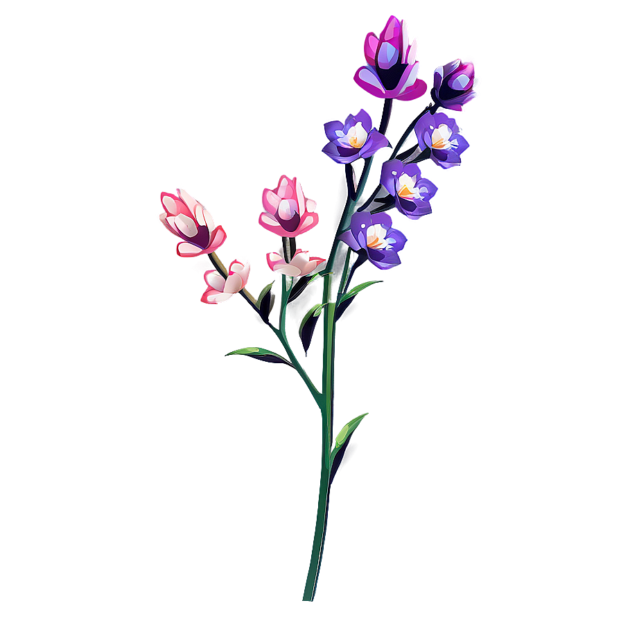 Blossoming Flower Stem Png Ijg61