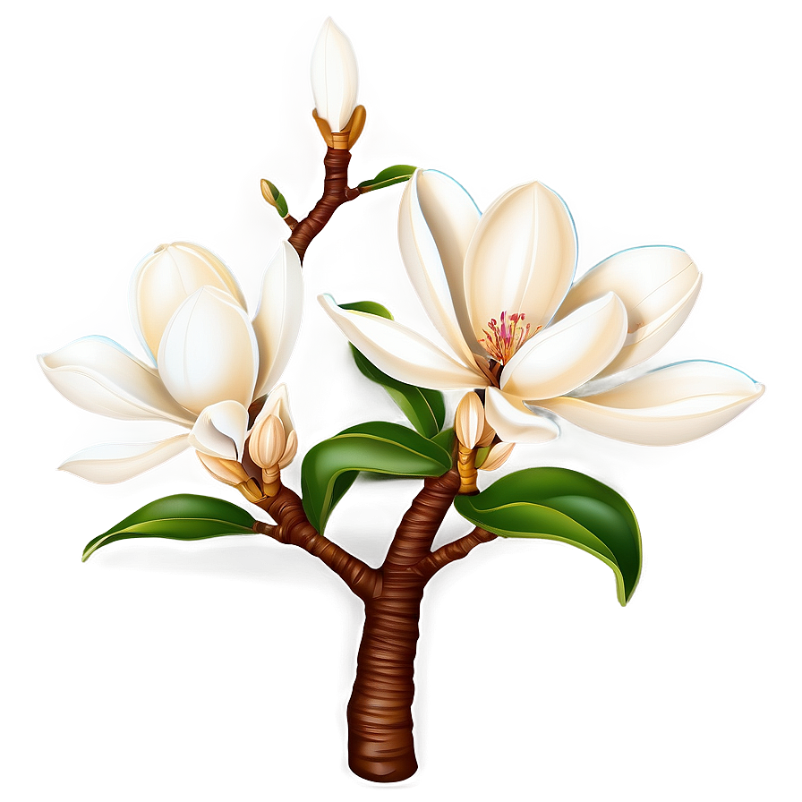 Blossoming Magnolia Tree Png 06252024