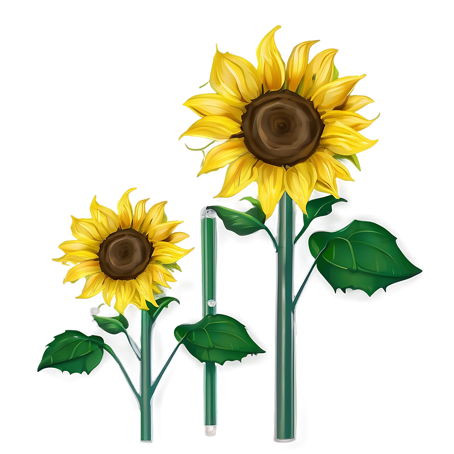 Blossoming Sunflower Field Png Tqy