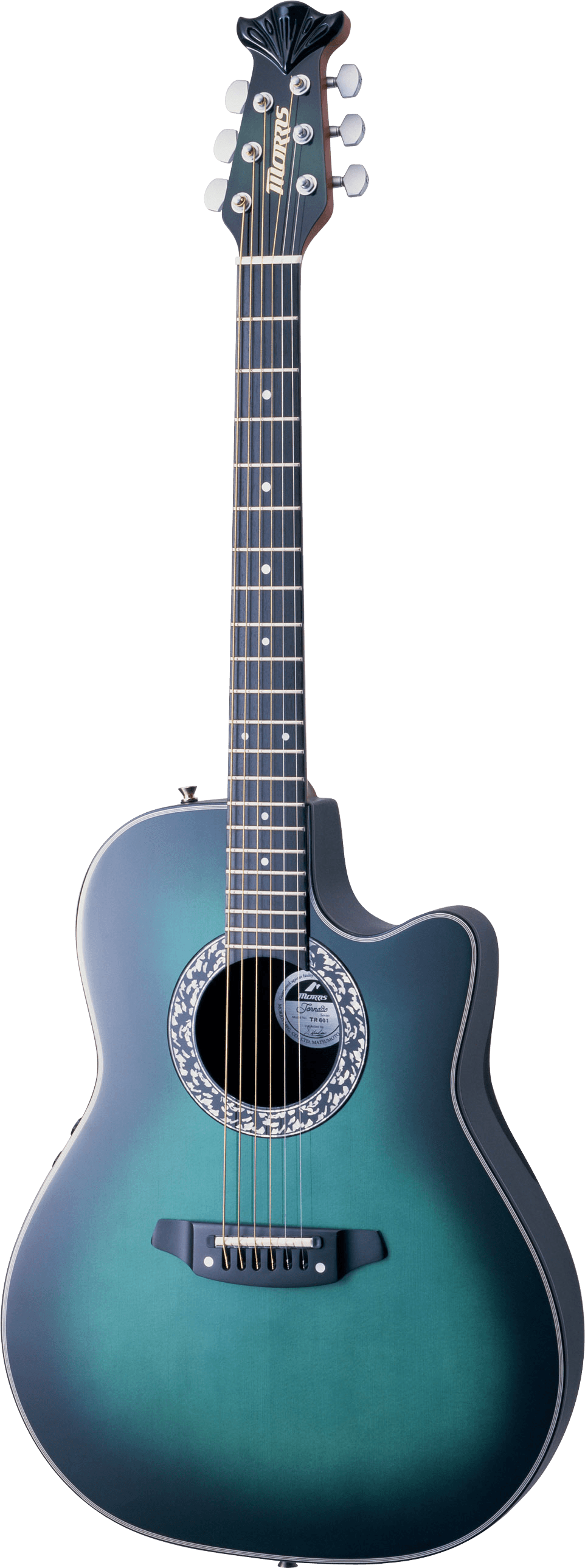 Blue Acoustic Guitar