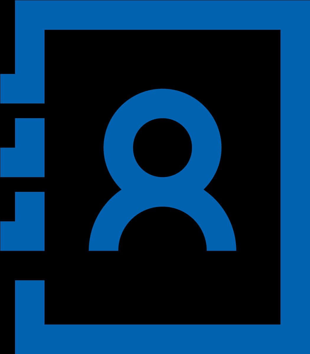 Blue Address Book Icon