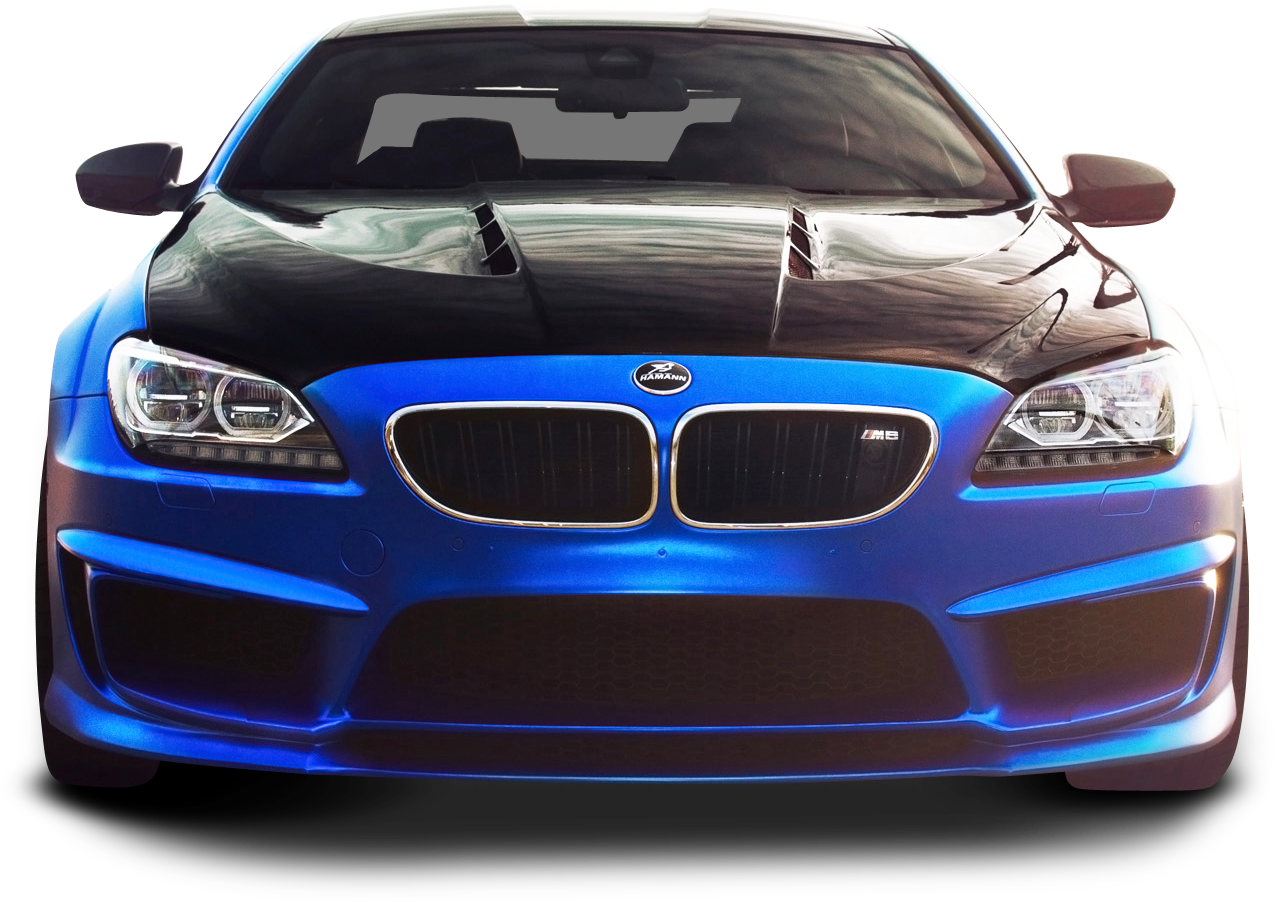 Blue B M W M6 Coupe Front View