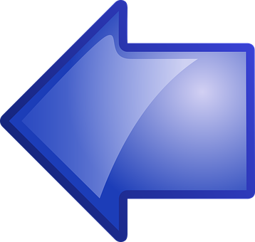 Blue Backward Arrow Icon