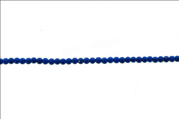 Blue Beads White Background