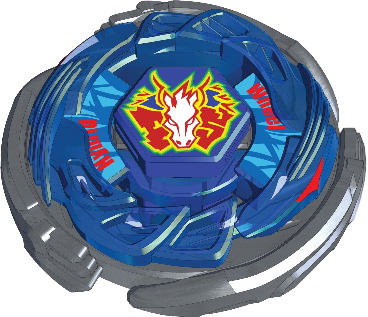 Blue Beyblade Top3 D Render