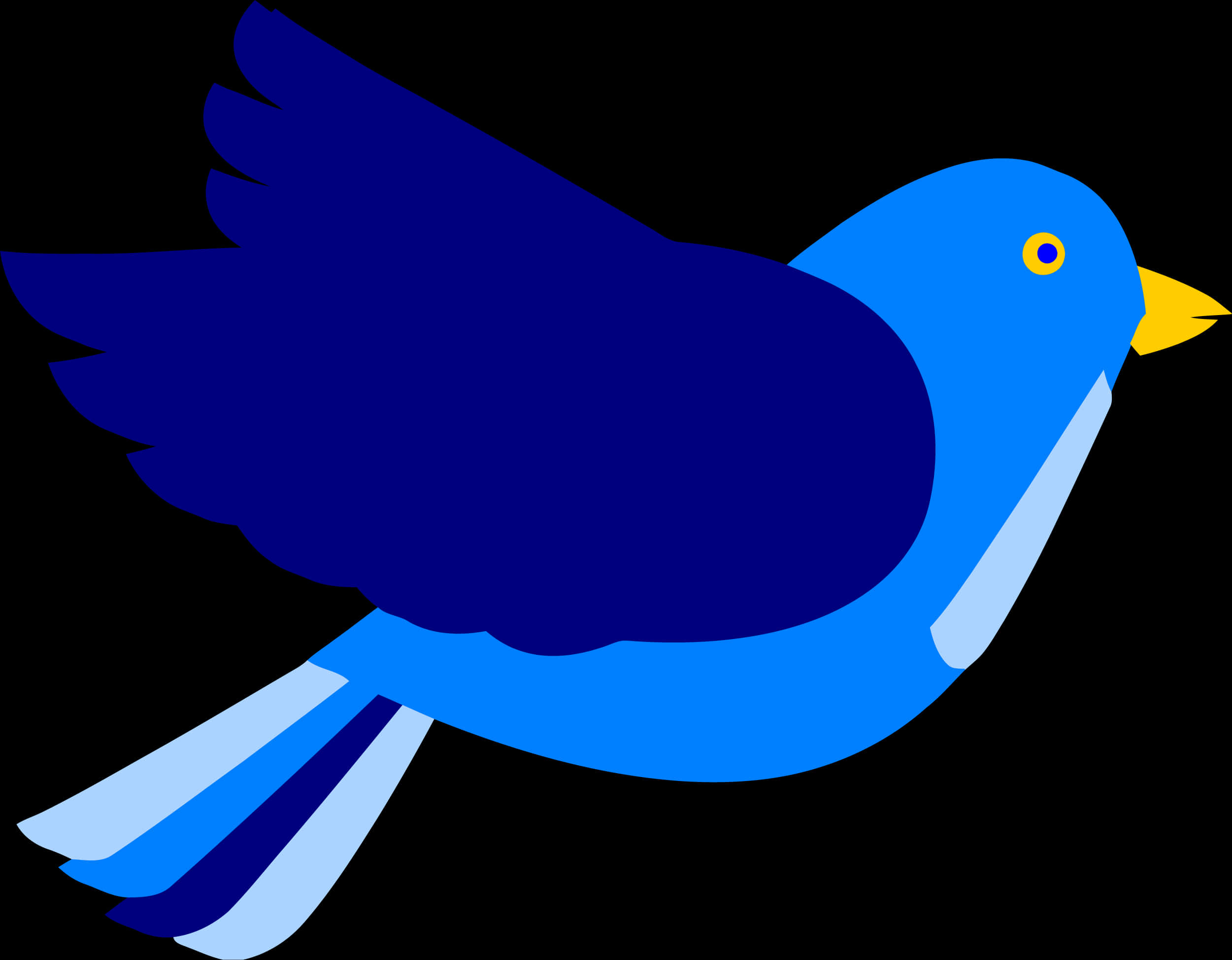 Blue Bird Vector Art