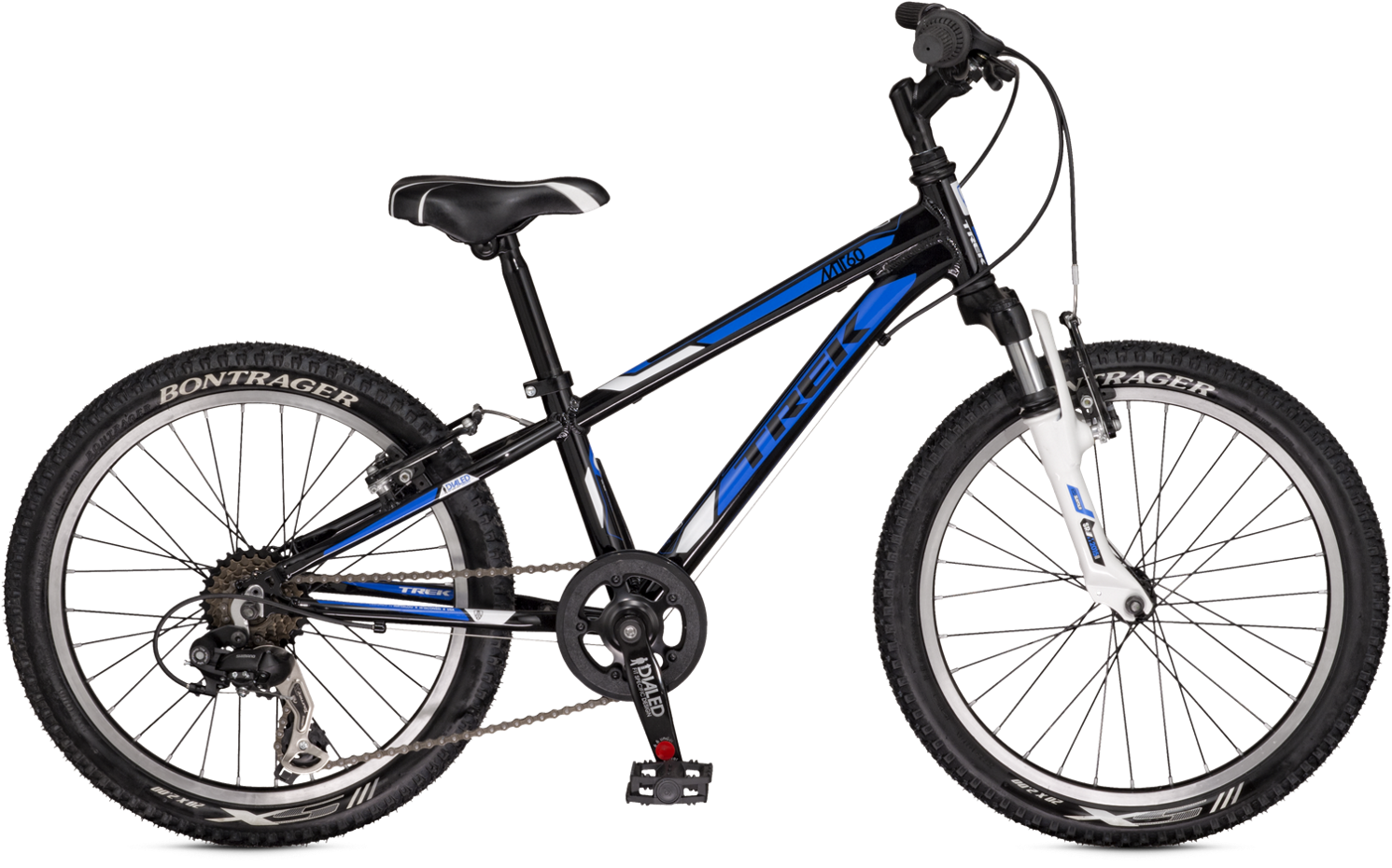 Blue Black Mountain Bike Isolated