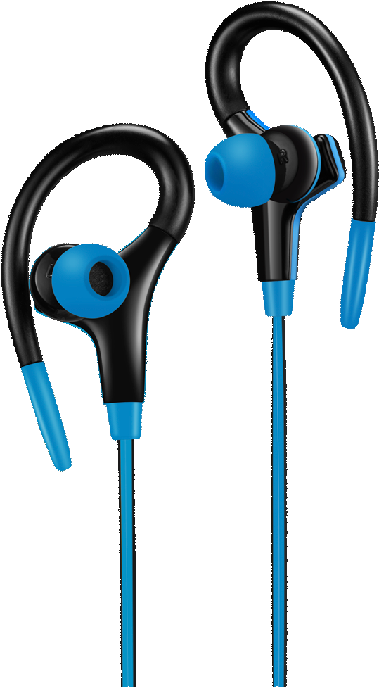 Blue Black Sports Earphones