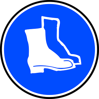 Blue_ Boots_ Sign_ Icon