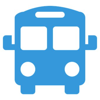 Blue Bus Icon