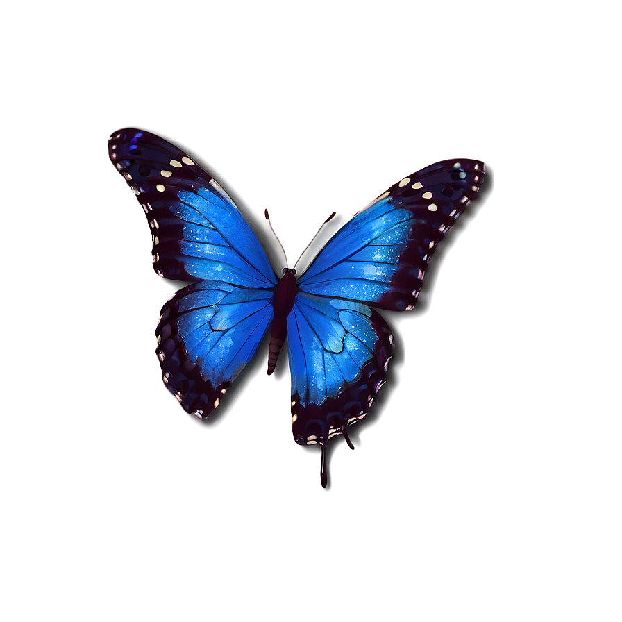 Blue Butterflies Artwork Png 06132024