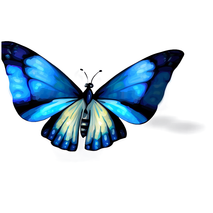 Blue Butterflies Artwork Png Lnm