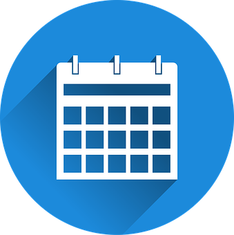 Blue Calendar Icon