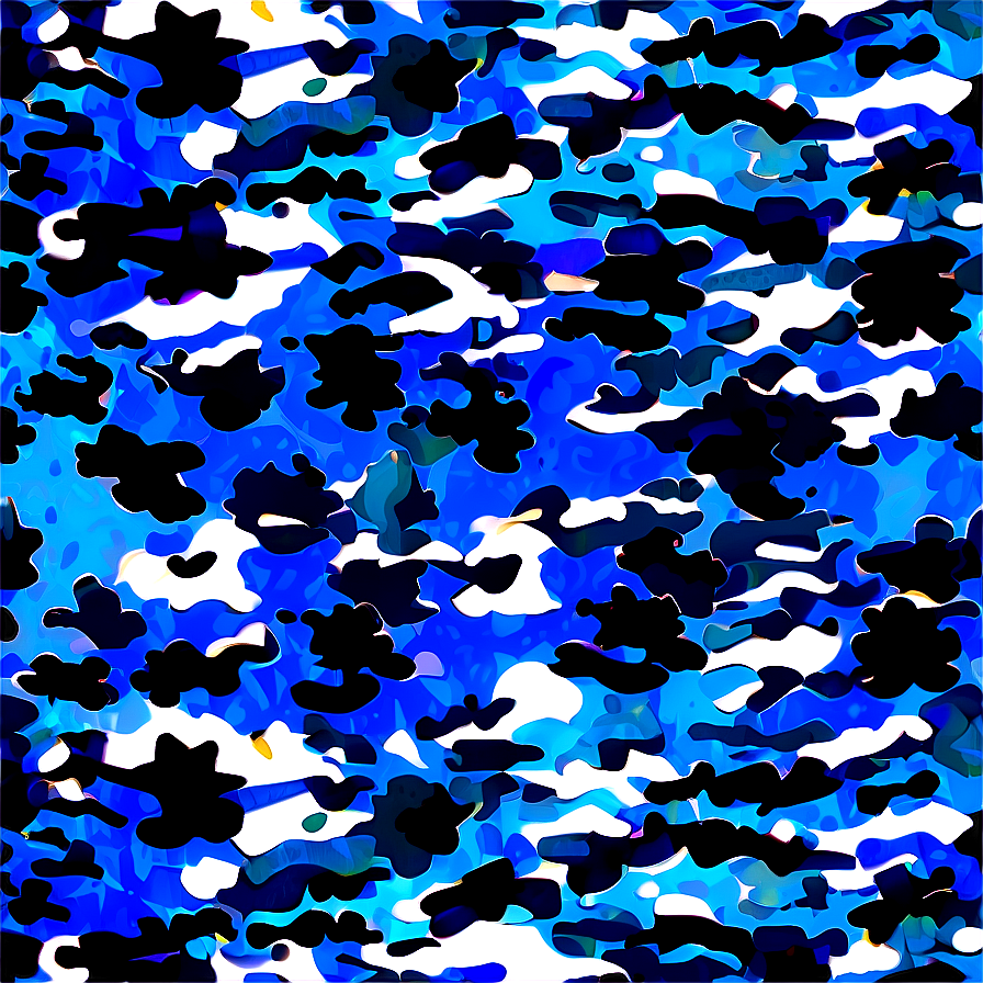 Blue Camo Fabric Png 05062024