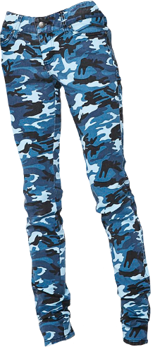 Blue Camouflage Pants