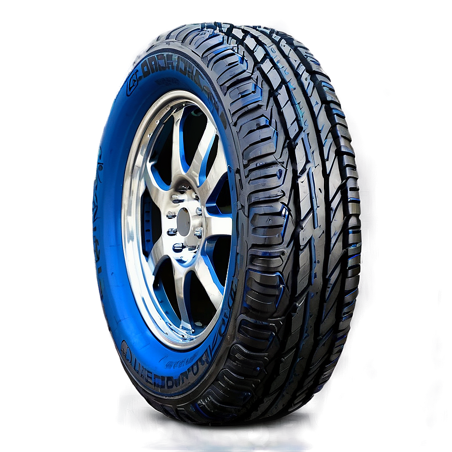 Blue Car Wheel Png 06122024