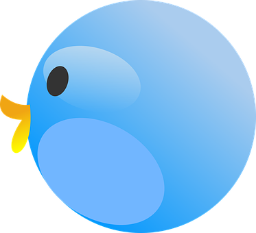 Blue_ Cartoon_ Bird_ Profile