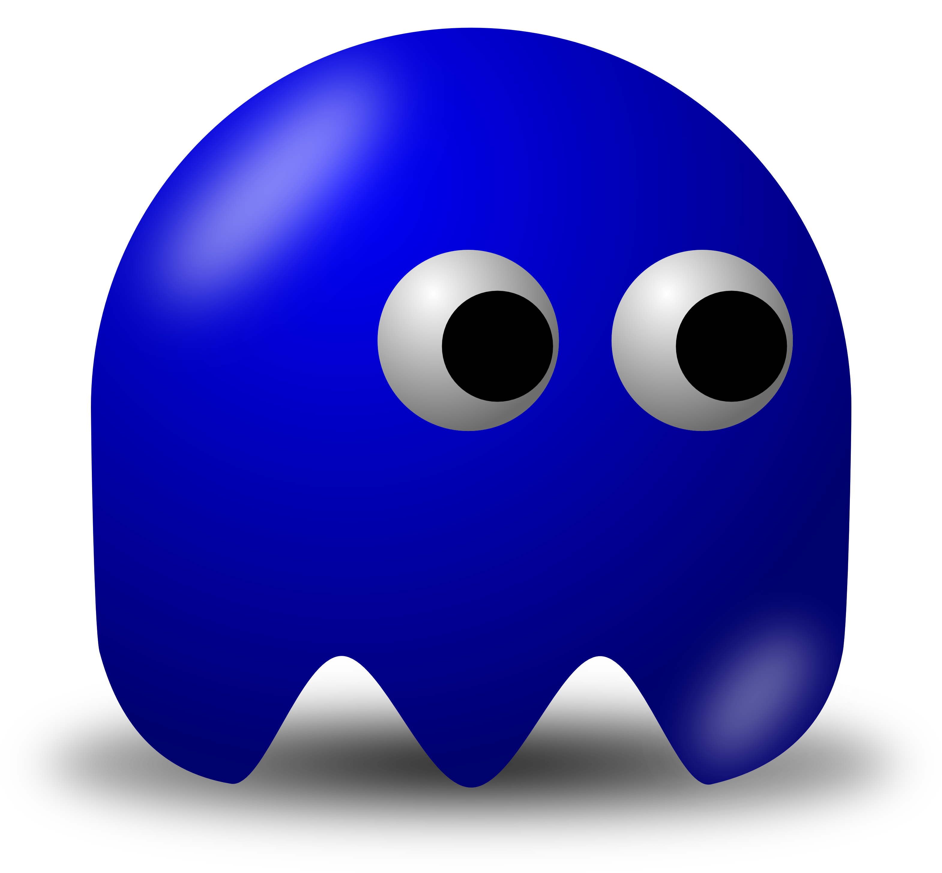 Blue Cartoon Ghost Graphic