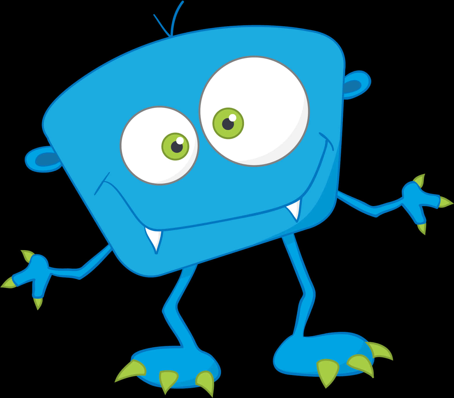 Blue Cartoon Monster